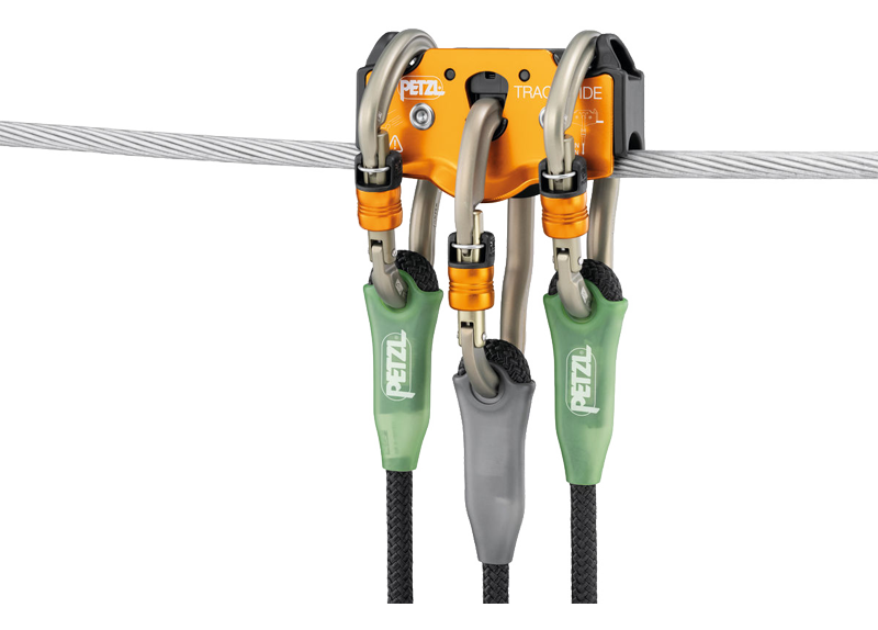 Installation poulie Trac Guide Petzl