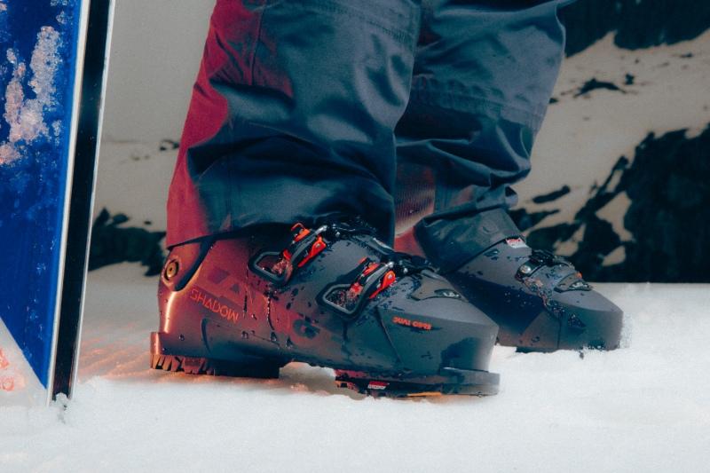 Chaussures de ski chaussées